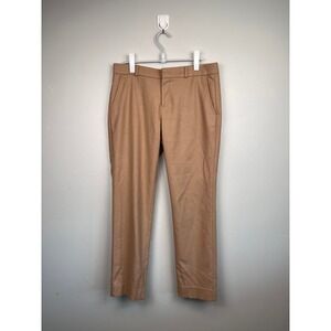 Banana Republic Ryan Camel Sol Nova Fides Italian Wool Blend Pants Petite 6P Tan